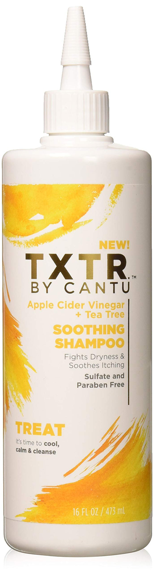 White Smoke Cantu Txtr By Apple Cider Vinegar + Tea Tree Soothing Shampoo - 16 Fl Oz, 16 Oz