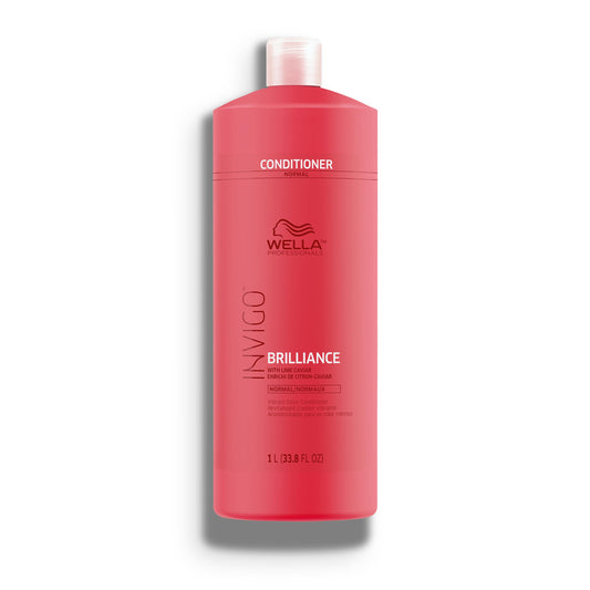 White Smoke Wella Professionals Invigo Brilliance Conditioner | For Fine/Normal Colored Hair | Intense Color Protection & Maintains Vibrancy | 33.8 Fl Oz