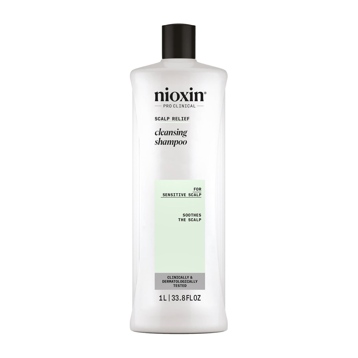 White Smoke Nioxin Scalp Relief Cleansing Shampoo | For Sensitive Scalp | Made with Aloe Vera and Vitamin E | 33.8 Fl oz.