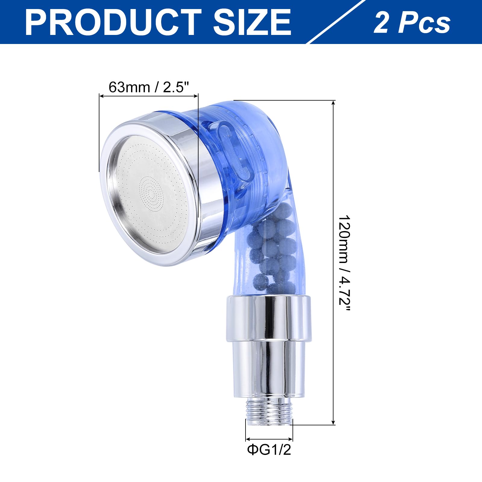 White Smoke uxcell 2 Pcs Shampoo Bowl Sprayer Head, Sink Faucet Sprayer Side Control Button Salon Sink Sprayer Replacement Part for Spa Barber Shop Hair Washing Bath, Purple