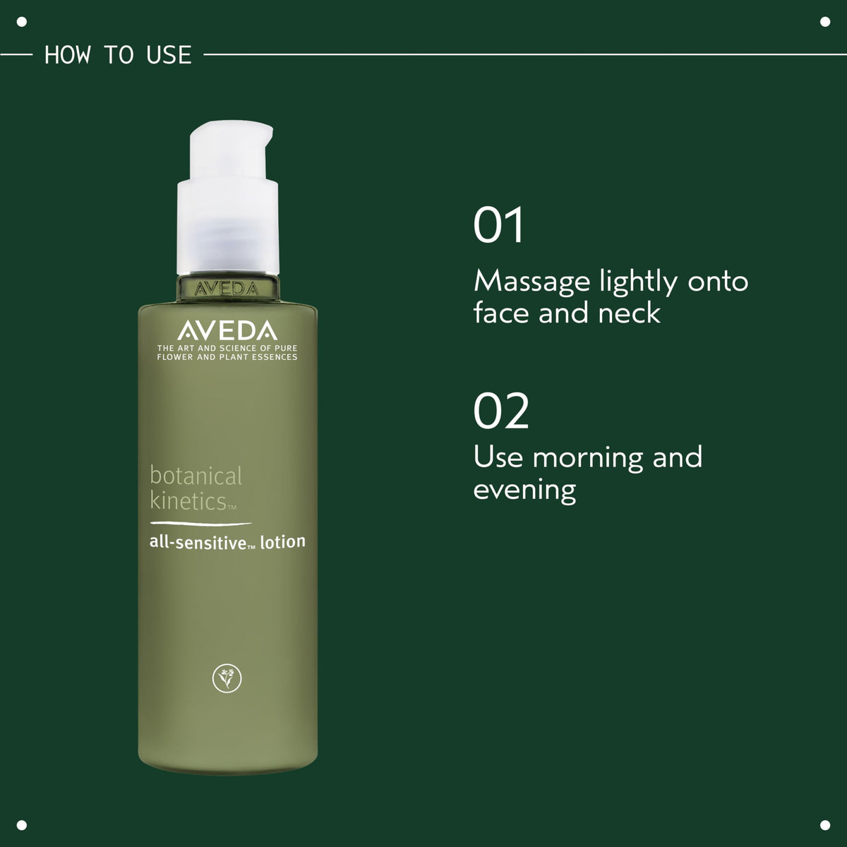 Dark Slate Gray AVEDA Botanical Kinetics All-Sensitive Lotion | Daily Moisturizer for Sensitive Skin | Fragrance-Free, 5 Fl Oz