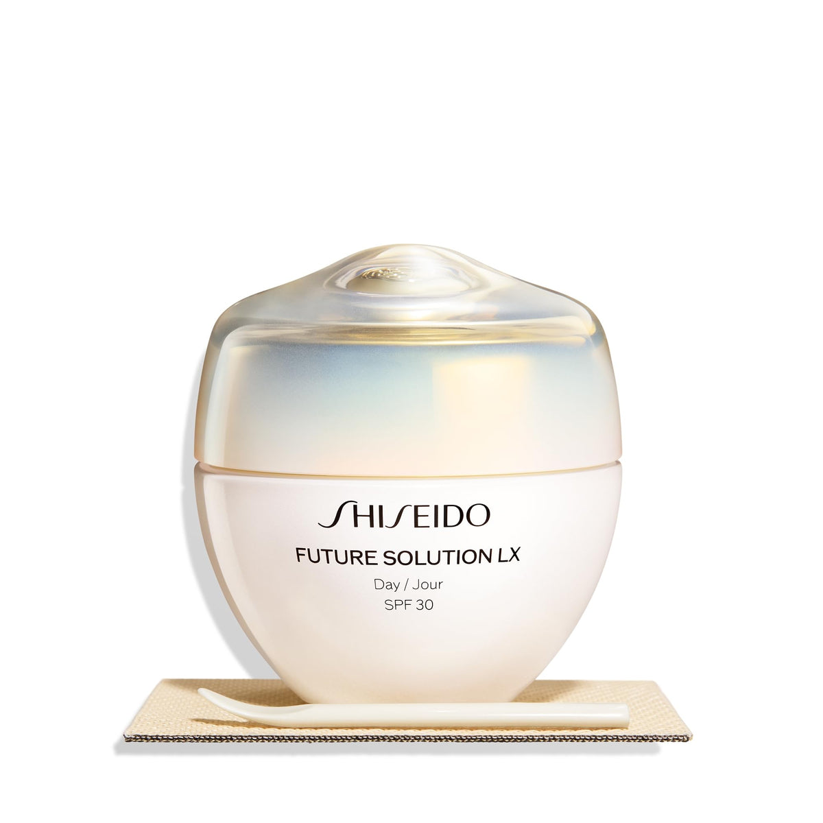 White Smoke Shiseido Future Solution LX Total Protective Cream SPF 30 - Luxurious Anti-Aging Day Cream with Broad-Spectrum SPF 30 Protection - All Skin Types - Non-Comedogenic - 50mL
