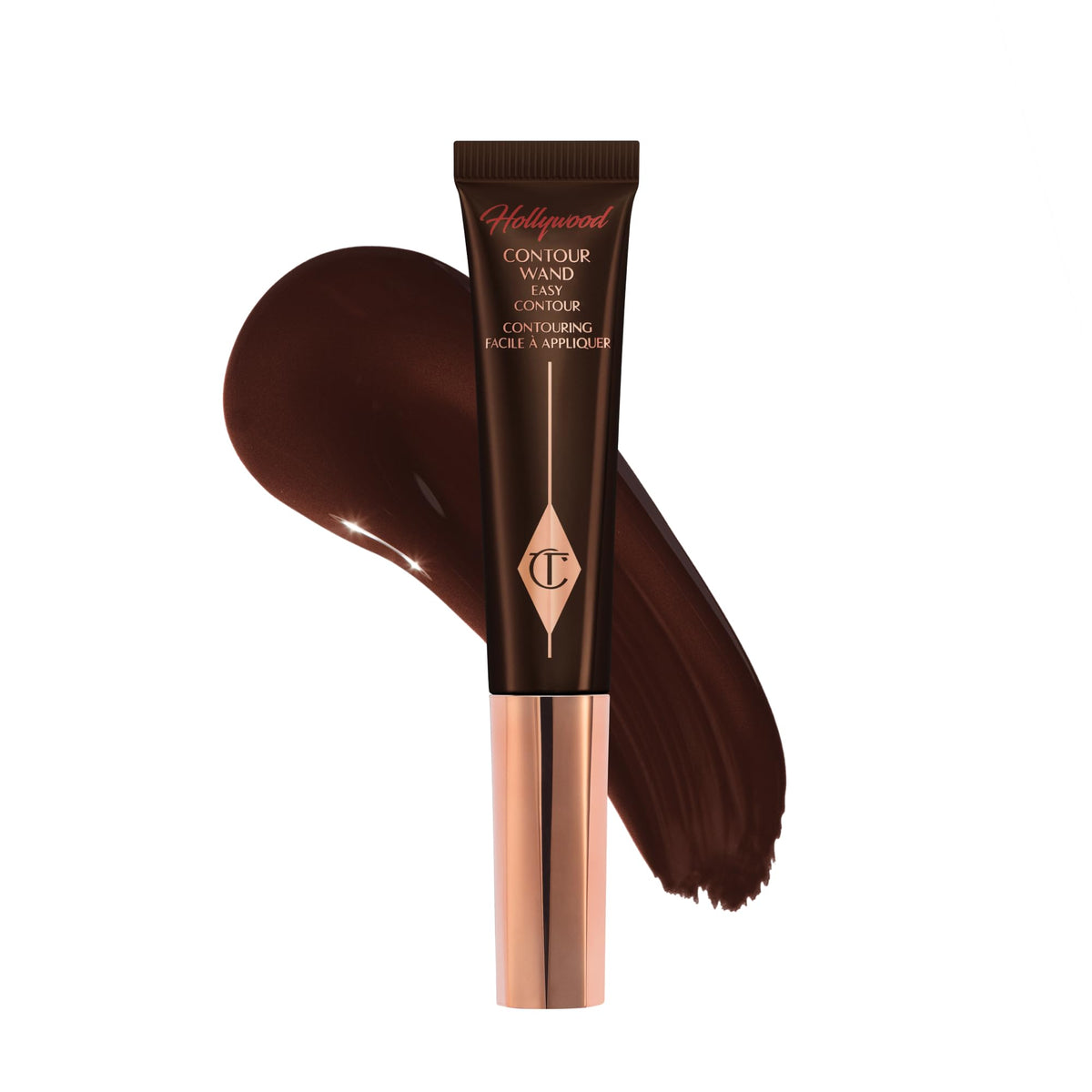White Smoke Charlotte Tilbury Hollywood Liquid Contour Wand - Easy-to-Use Contour Stick & Liquid Bronzer for Sculpting & Shaping - Leaves a Natural-Looking Sculpted Finish