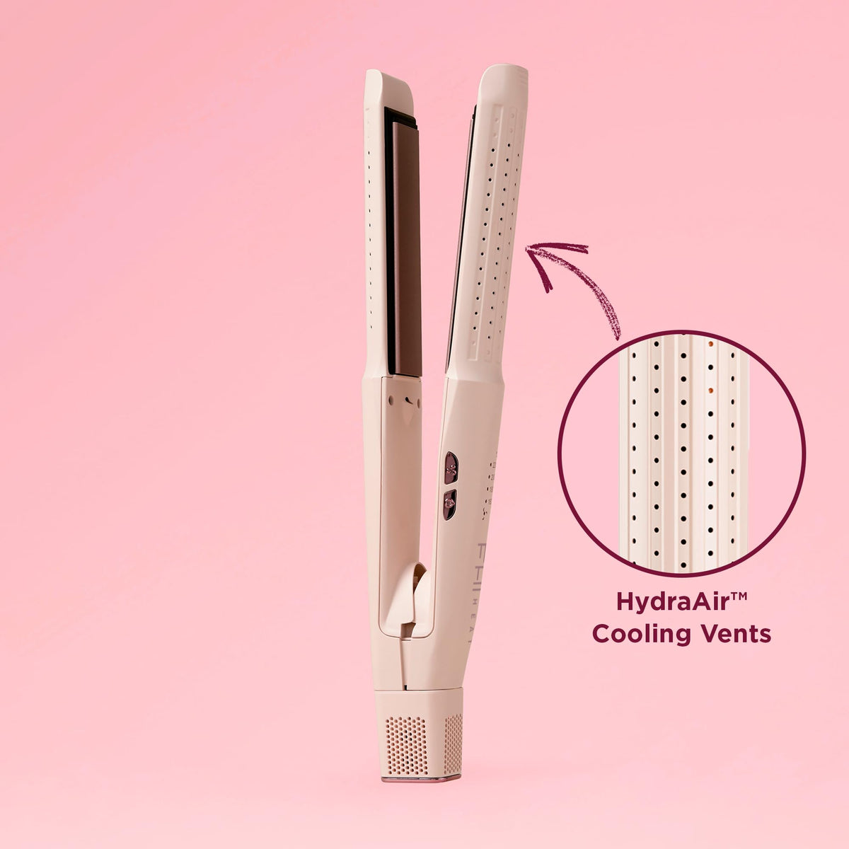 Pink FHI Heat AeroStyle™ Styling Iron 1" - Vented Curler and Straightener