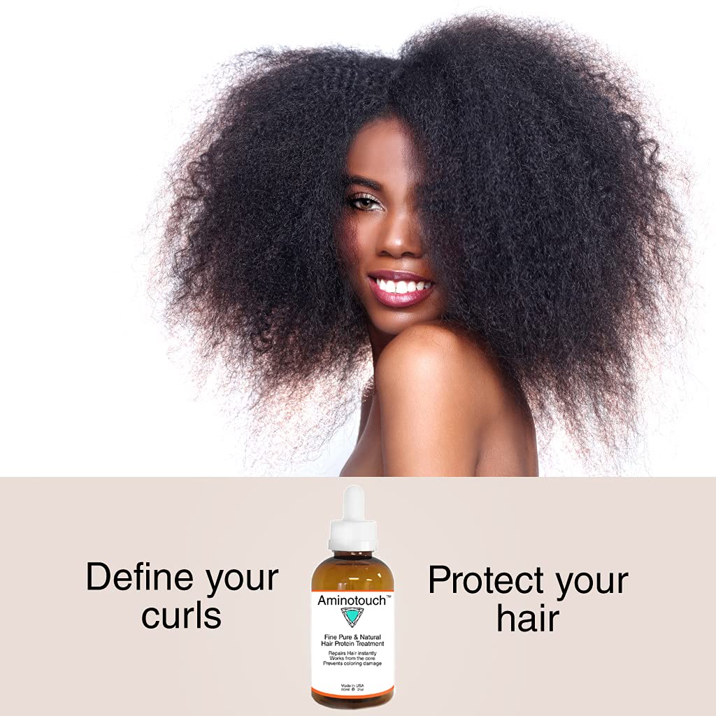 White Smoke Aminotouch Natural Pure Protein Treatment - Collagen and Keratin Rescue Shot for Long Hair Growth, Damage Repair, Split Ends Prevention, and Hair Strengthening