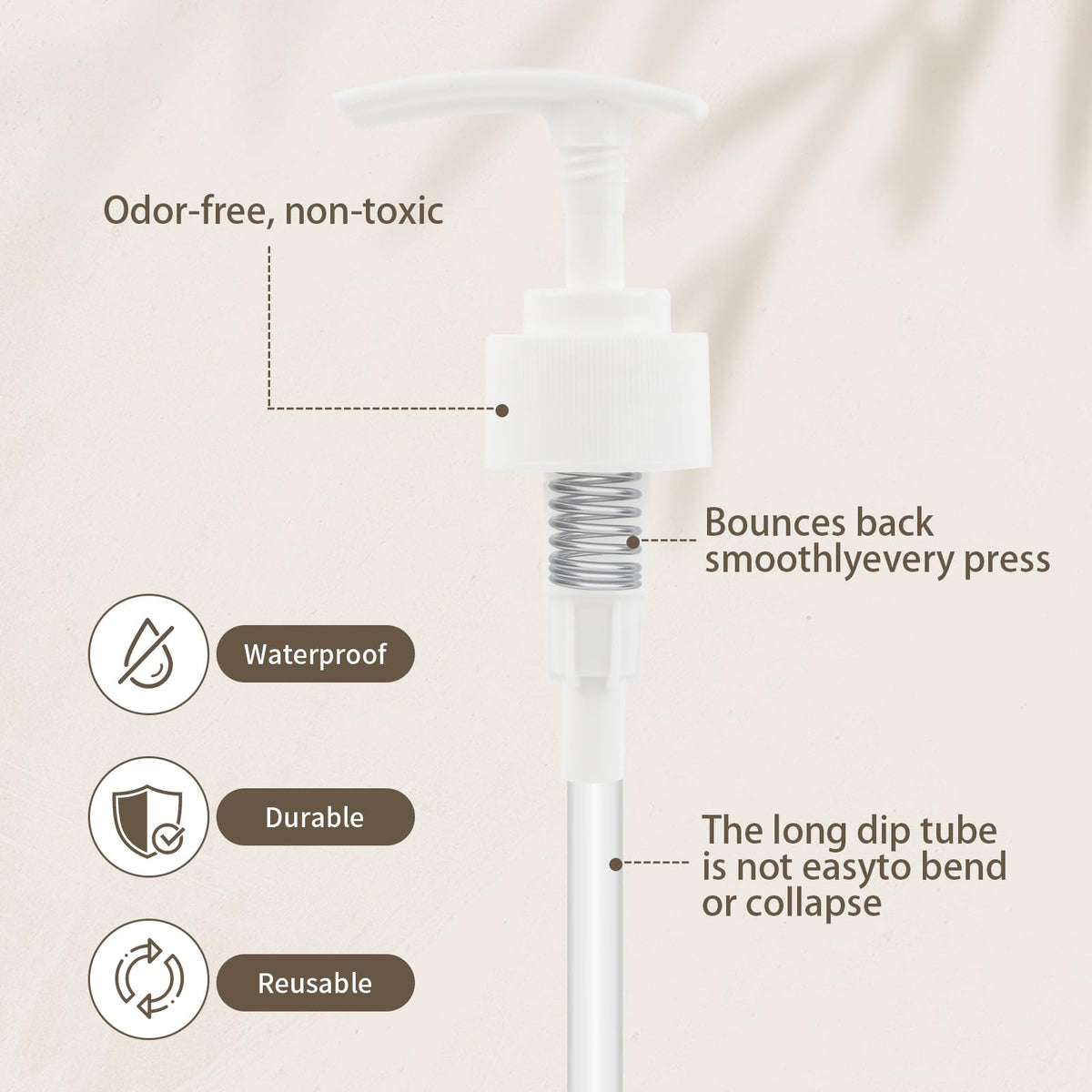 Lavender 3-Pack Pump Dispenser for Aveda 33.8 oz 1 Liter Shampoo Bottle, White