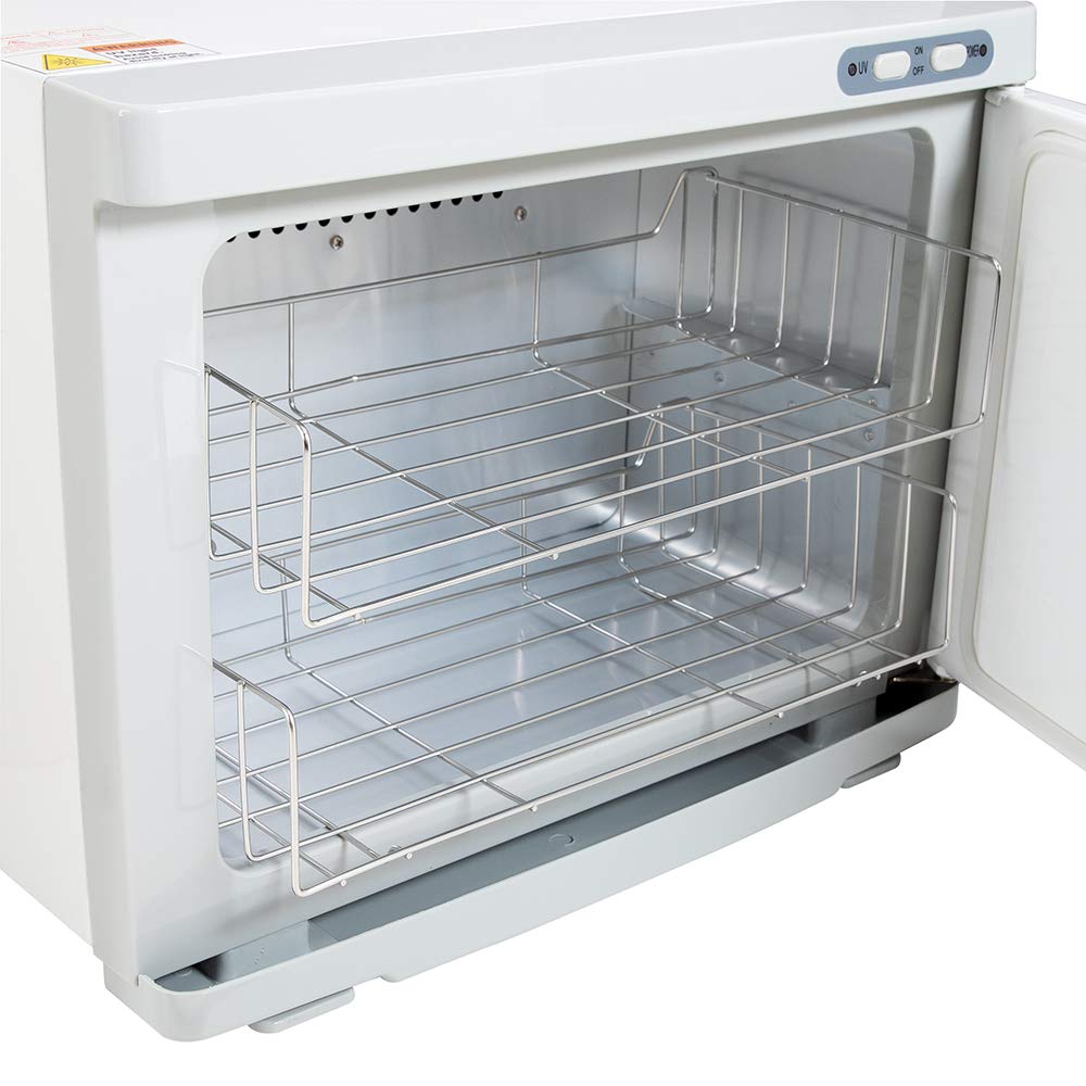 Lavender ForPro Professional Collection Premium Hot Towel Warmer, 23L Extra Large Capacity, Two Stainless Steel Racks, White