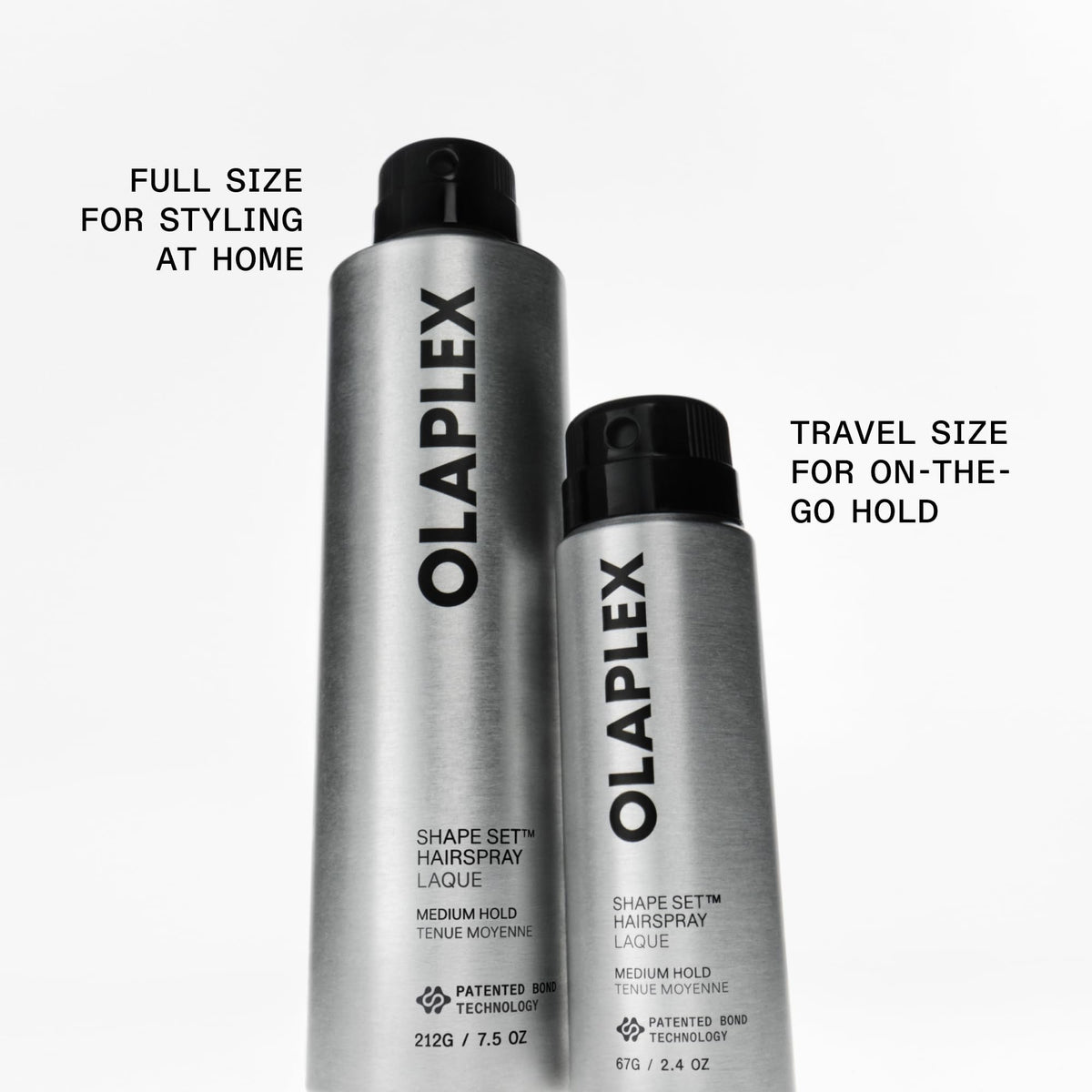 White Smoke Olaplex Shape Set™ Hairspray, Flexible Medium Hold, Weightless, 245 mL