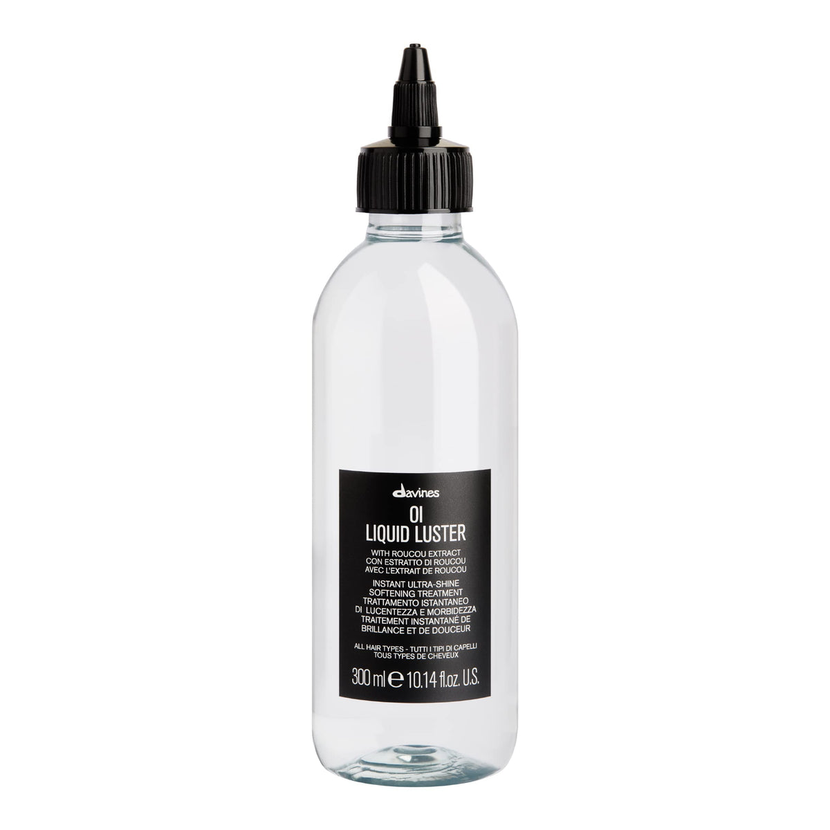 White Smoke Davines OI Liquid Luster Instant Glass-Like Hair Shine Risne Off Treatment