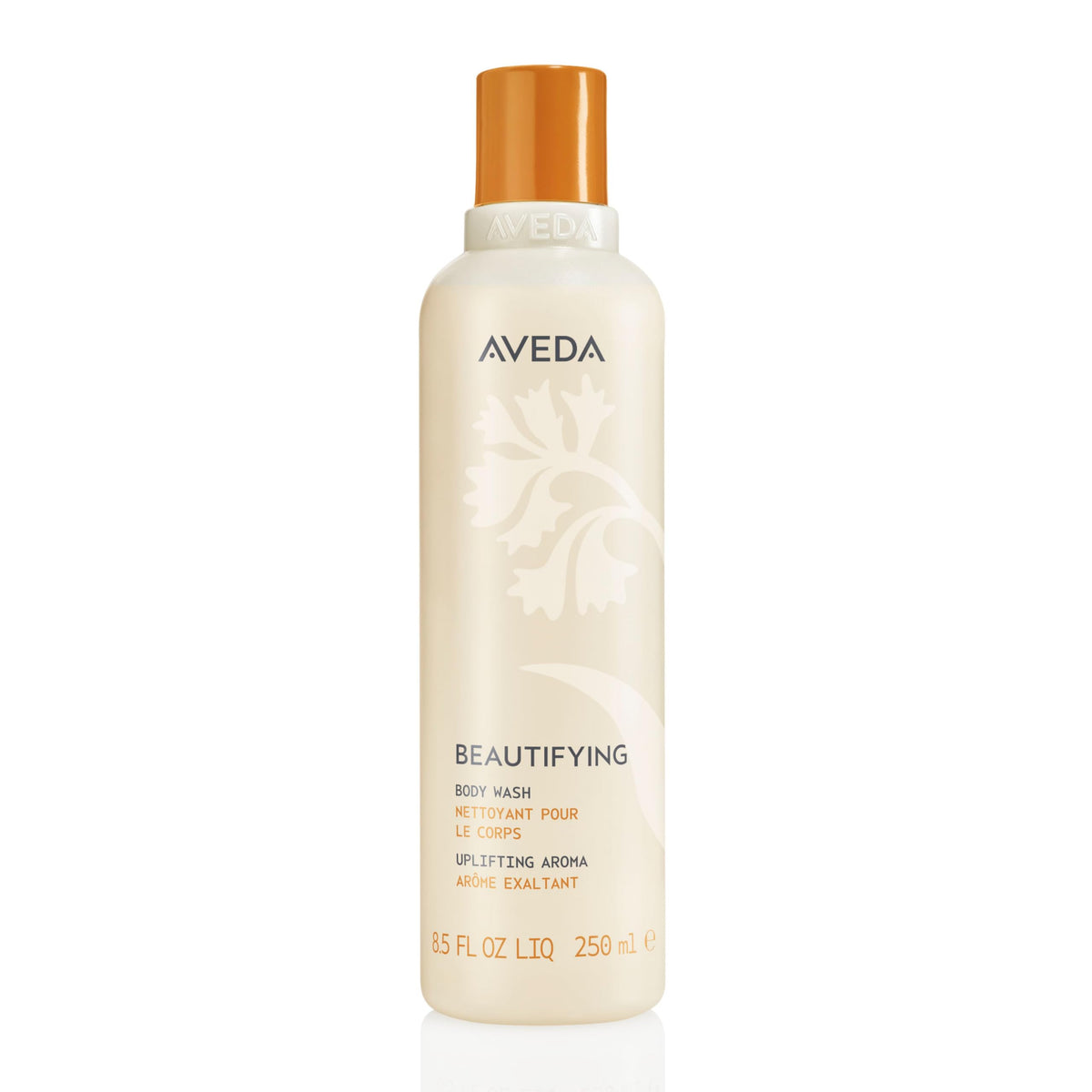 Antique White AVEDA Beautifying Body Wash | Gentle Body Cleanser | With Babassu Nut | Signature Uplifting Aroma With Certified Organic Rosemary, Lavender, Bergamot | 97% Naturally Derived*, 8.5 Fl Oz
