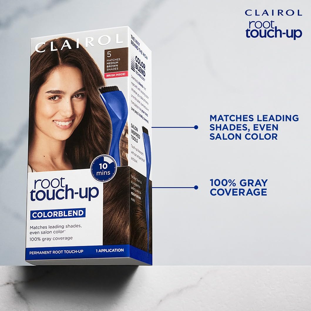 Lavender Clairol Root Touch-Up by Nice'n Easy Permanent Hair Dye, 6G Light Golden Brown Hair Color| 100% Gray Coverage | Easy Brush Application | Matches Professional Salon Shades | Pack of 1