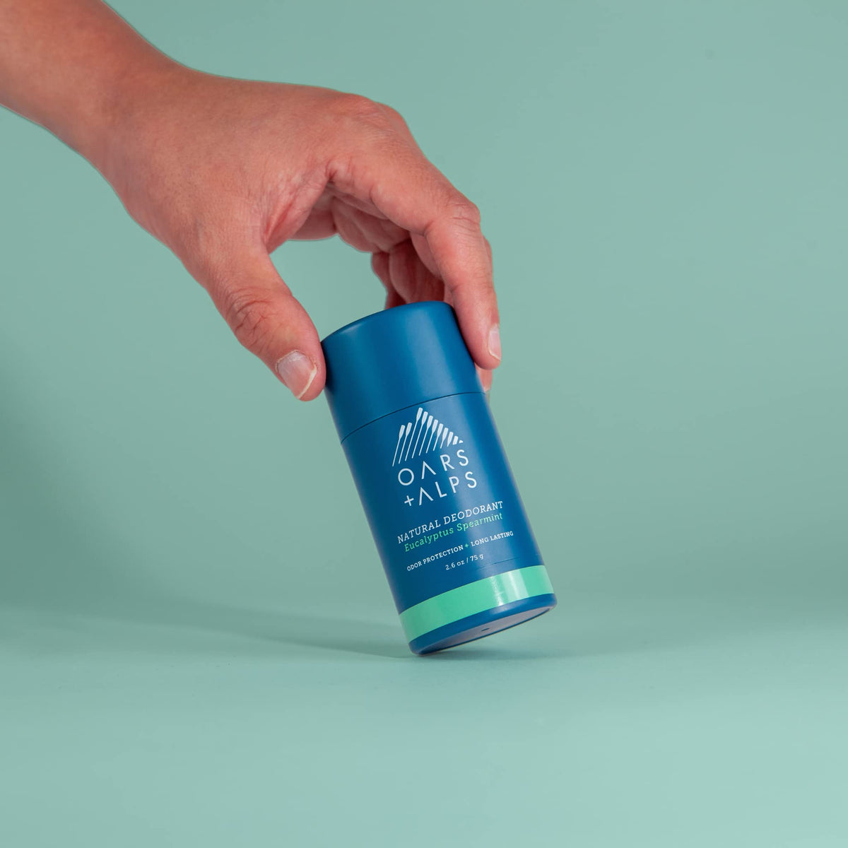 Dark Sea Green Oars + Alps Hair and Body Travel Kit for Men, Includes Sulfate Free Shampoo, Conditioner, Body Wash, Deodorant, and Reusable Pouch, TSA Friendly