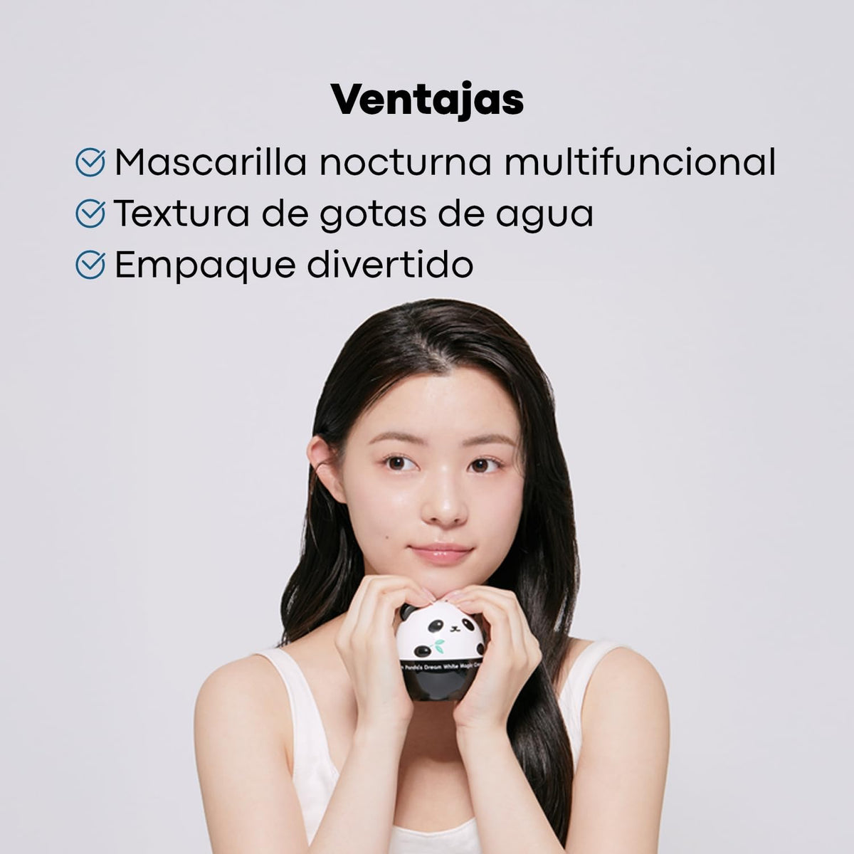 Light Gray TONYMOLY Panda's Dream Sleeping Pack - Overnight Face Mask w Niacinamide