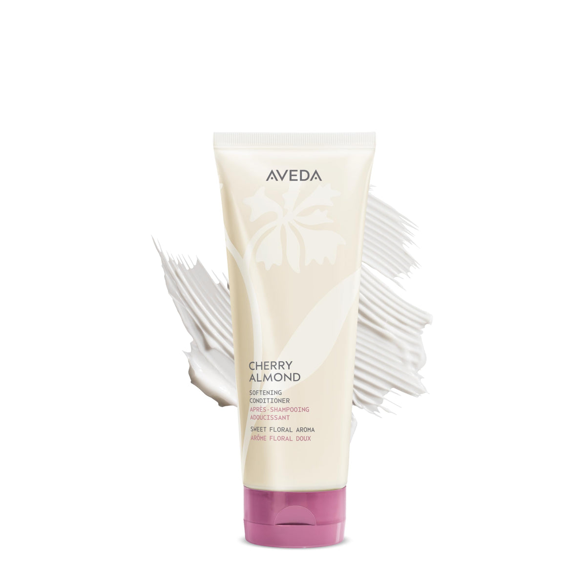 White Smoke AVEDA Cherry Almond Softening Conditioner | for Normal to Dry Hair | 98% Naturally Derived* | with Coconut Oil & Shea Butter | Silicone Free | Iconic Aroma of Tonka, Orange, Ylang Ylang, 33.8 Fl Oz