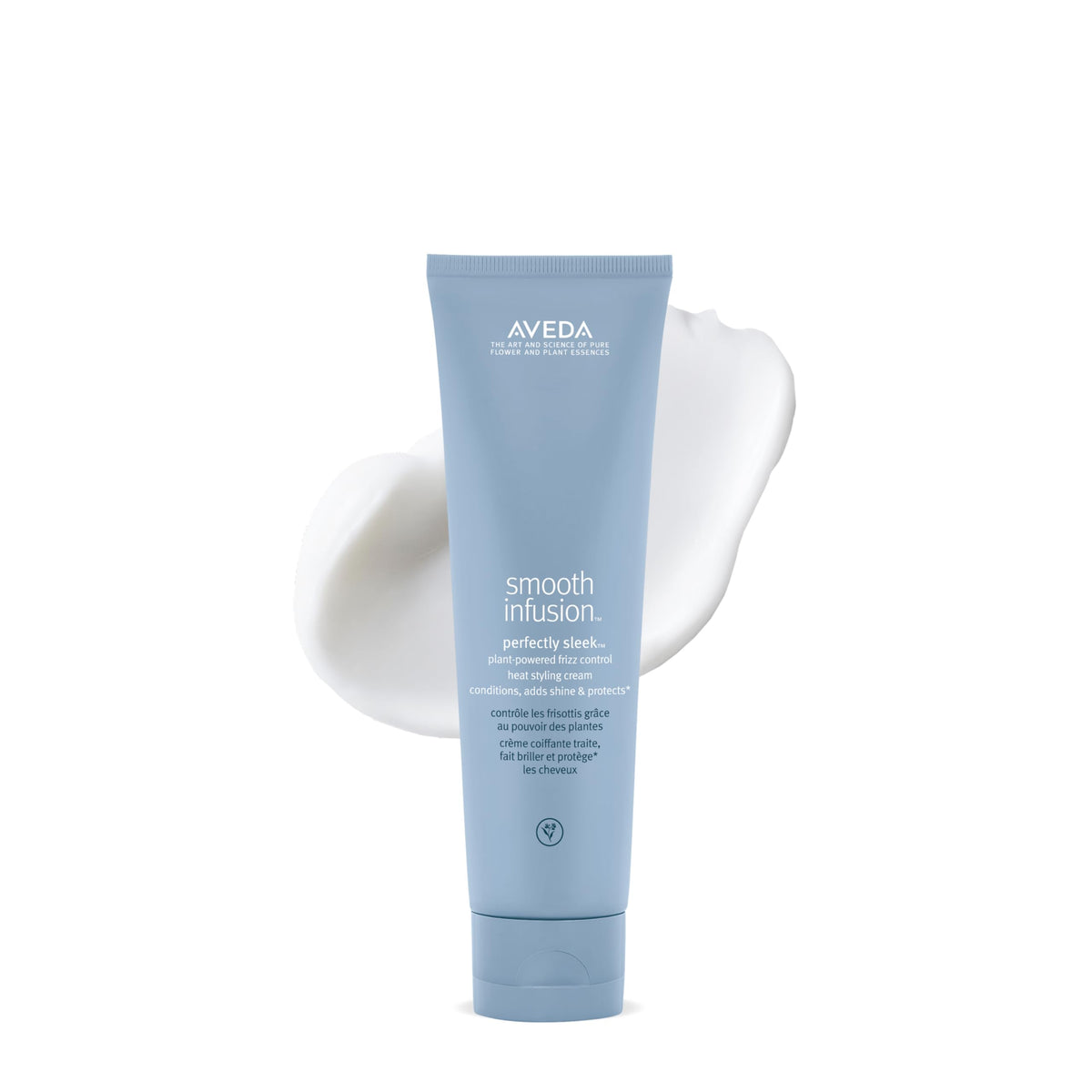 White Smoke AVEDA Smooth Infusion Perfectly Sleek | Heat-Activated Styling Cream | Curly & Coily Hair | Protects Against Frizz, Humidity & Heat | Silicone Free | 97% Naturally Derived*, 5 Fl Oz
