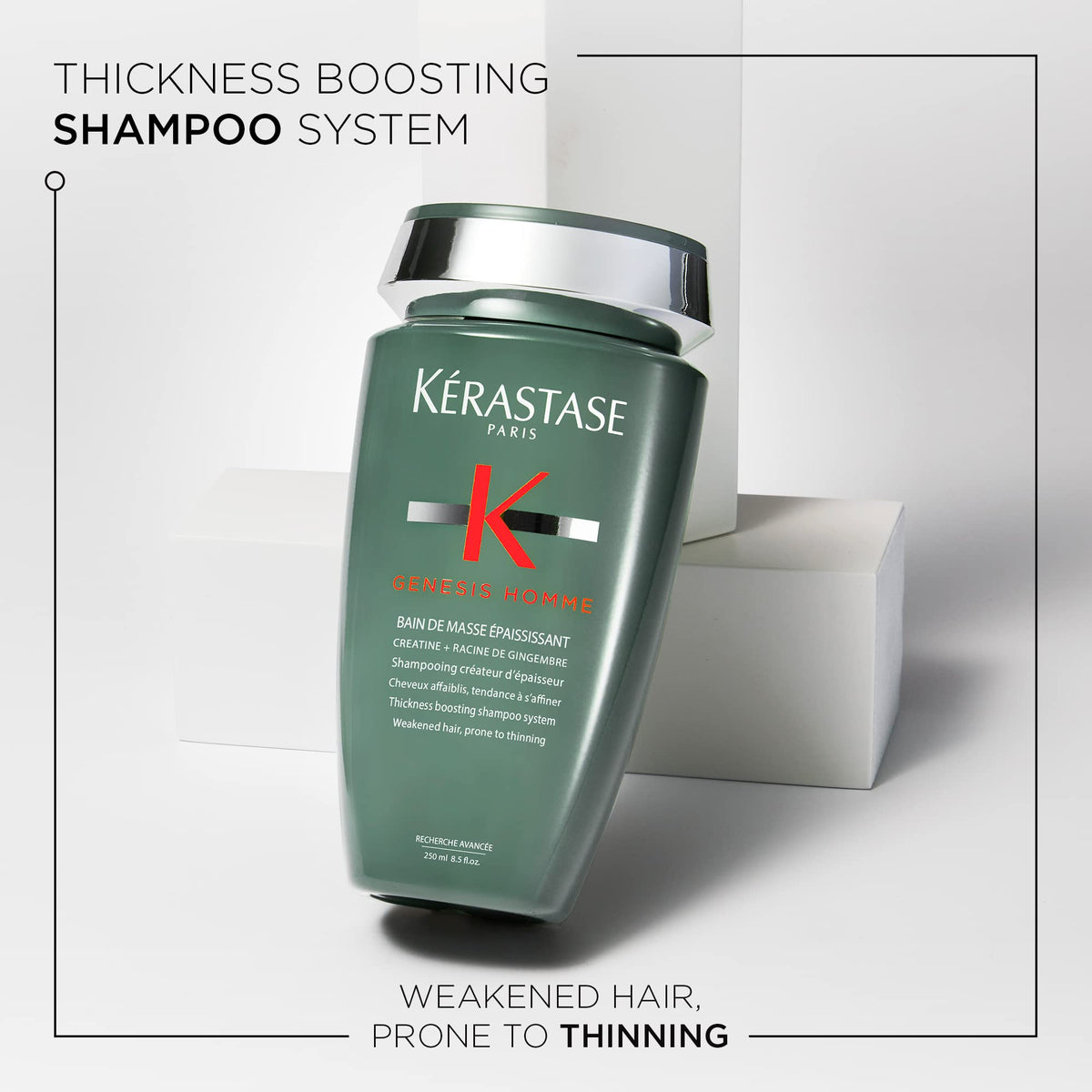 Lavender Kerastase Genesis Homme Bain De Masse Shampoo – For Men, 8.5 Fl Oz