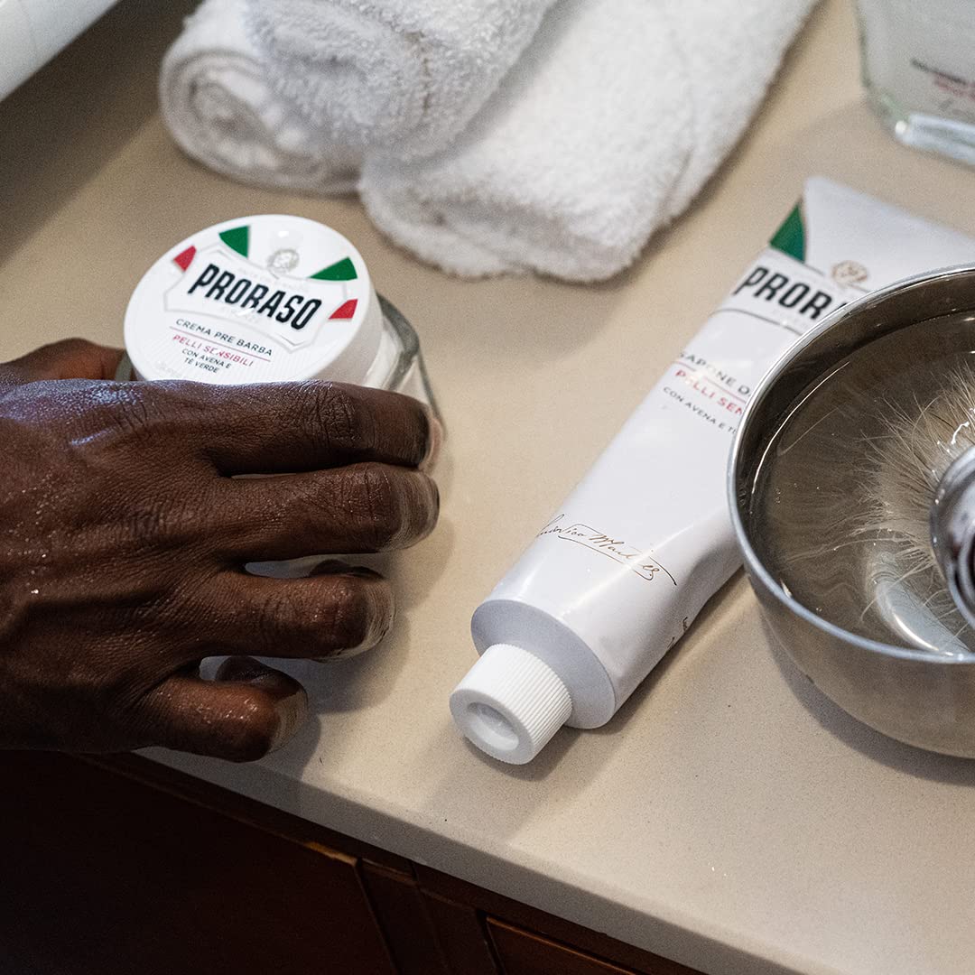 Black Proraso Pre Shave Conditioning Cream - Oatmeal & Green Tea