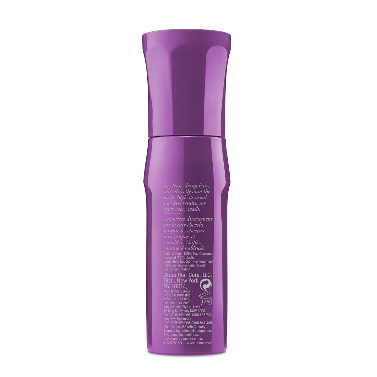 Dark Slate Blue Oribe Serene Scalp Densifying Treatment Spray - Adds Density & Body - 4.2oz