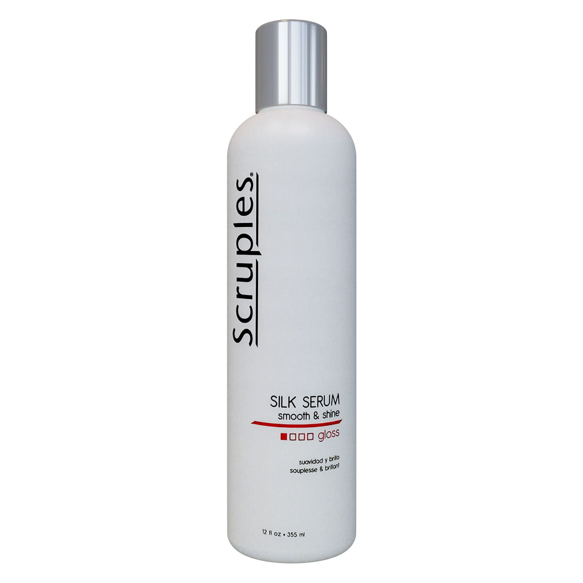 Light Gray Scruples Smooth & Shine Silk Serum - Lightweight Gloss - Long Lasting Silky Finish to Frizzy, Dry & Dull Hair - Damage and Thermal Protectant - For Men and Women - Any Hair Type