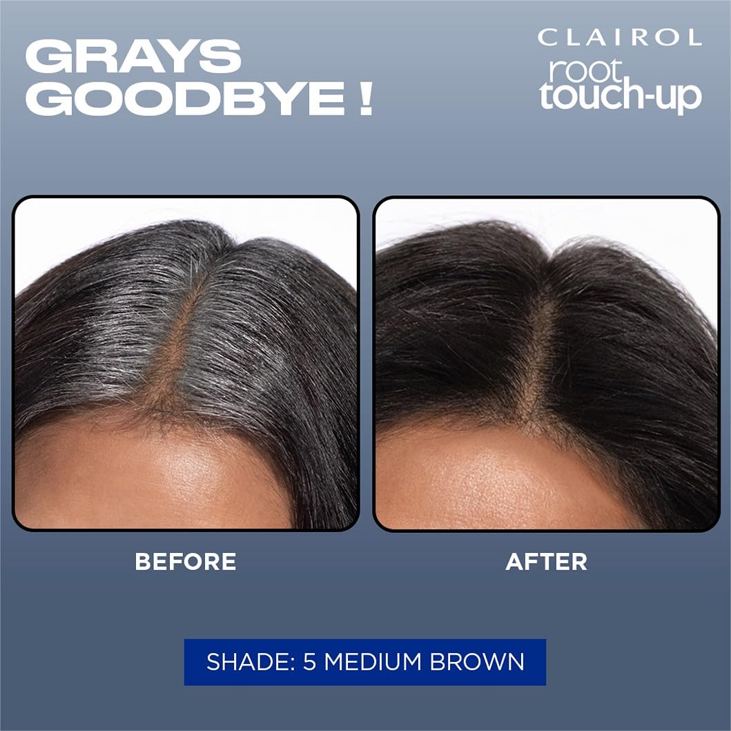 Dark Slate Blue Clairol Root Touch-Up by Nice'n Easy Permanent Hair Dye, 6G Light Golden Brown Hair Color| 100% Gray Coverage | Easy Brush Application | Matches Professional Salon Shades | Pack of 1