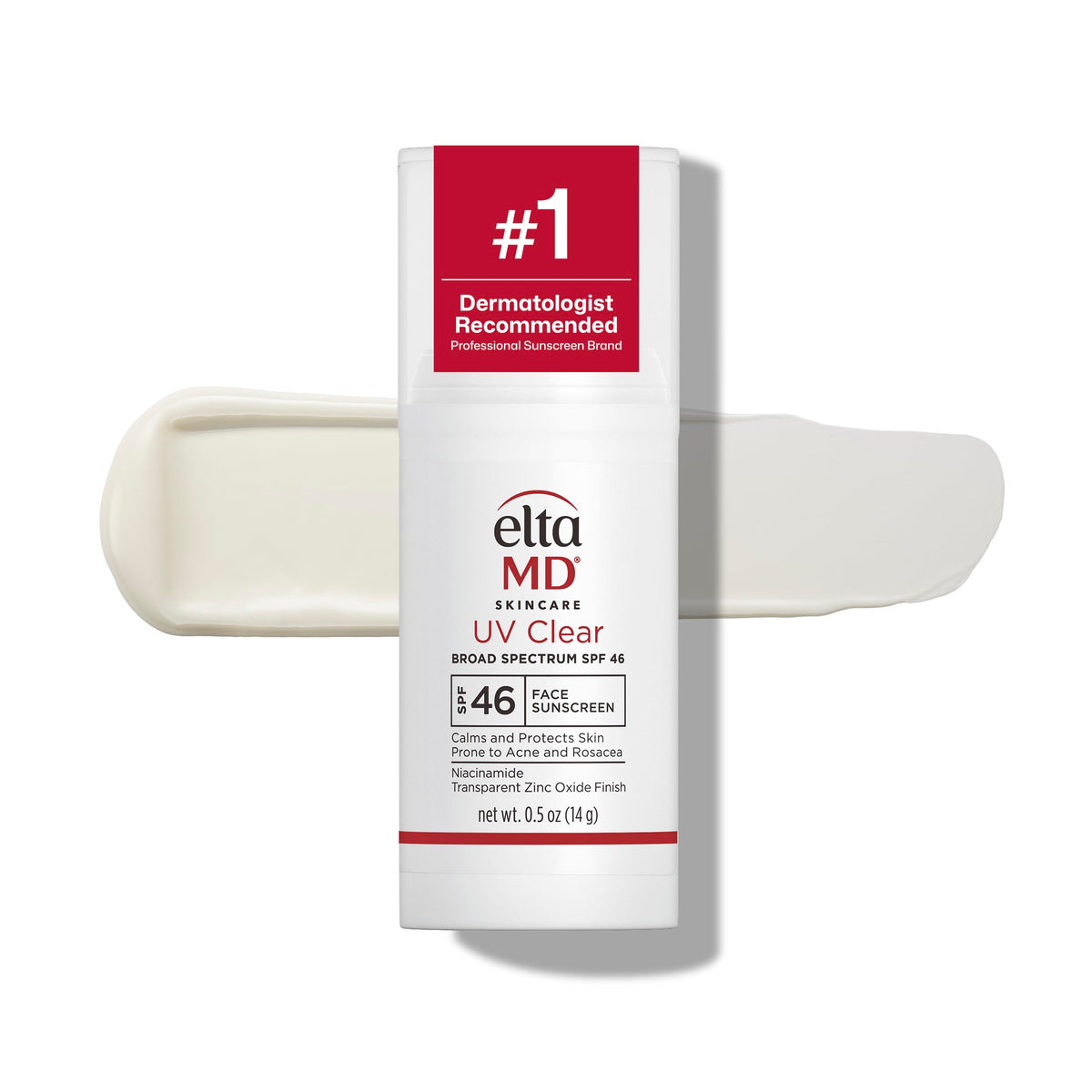 White Smoke EltaMD UV Clear Blemish-Prone and Oil Balancing, Untinted, SPF 50, 0.5 oz