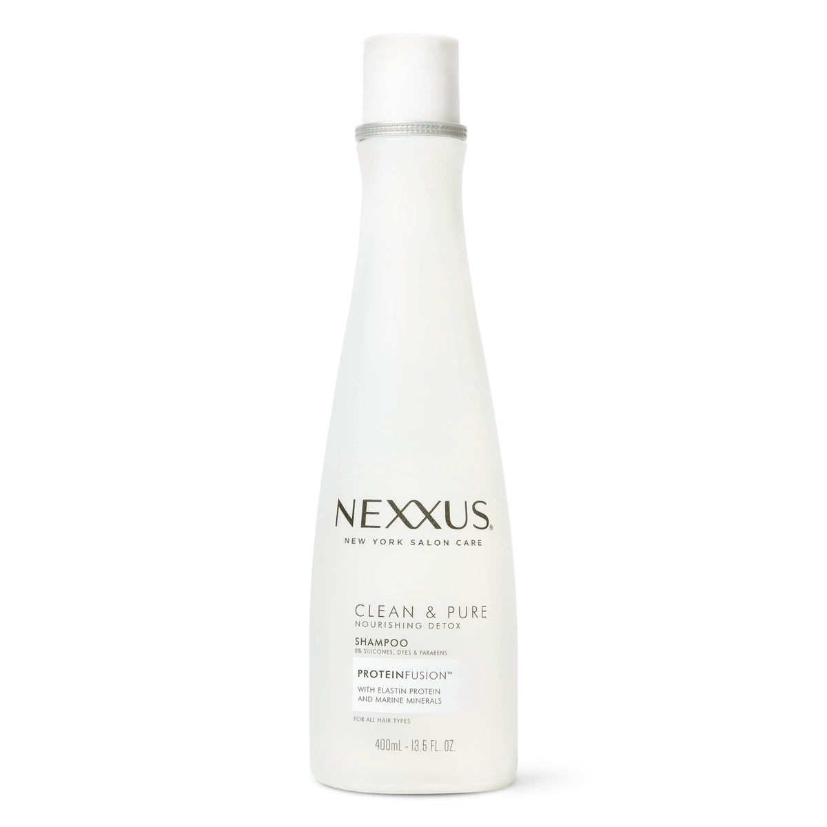 White Smoke Nexxus Clean & Pure Hair Regimen Pack Shampoo, Conditioner and Scrub Detox Hair Products Sulfate Free, Silicone free, Paraben Free 3 Count