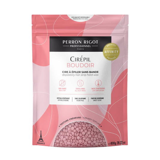 White Smoke Cirepil - Boudoir - 800g / 28.22 oz Hard Wax Beads Bag - Hypoallergenic, Allergen-Free & Rosin-Free for Sensitive Skin - Professional Stripless Hair Removal for Face & Body - Low Temp Refill Bag