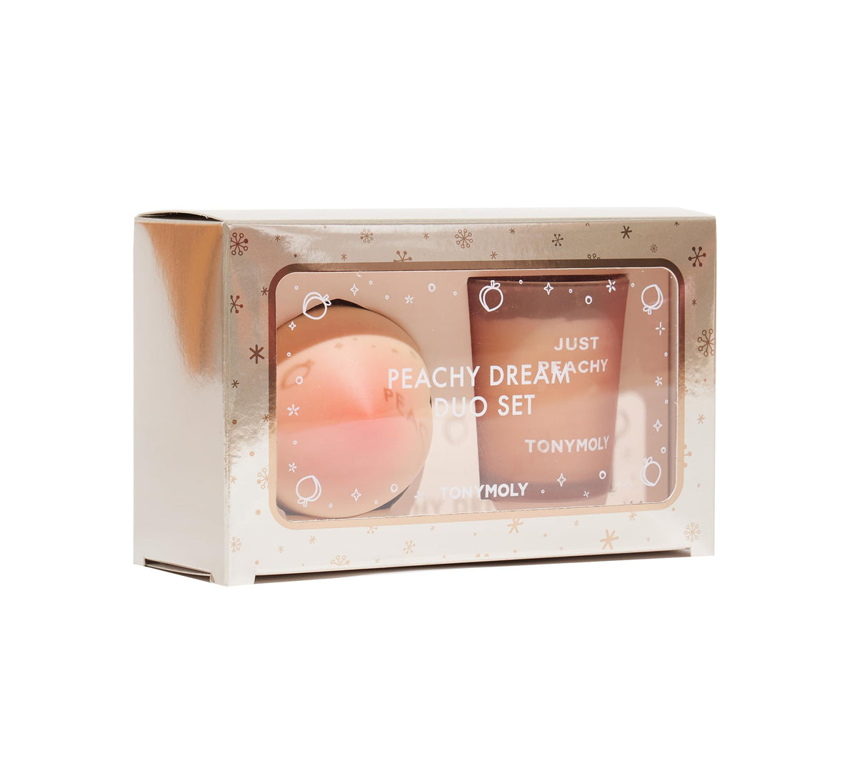 Light Gray TONYMOLY Peachy Dream Duo - Peach Hand Cream & Peachy Candle, Fragrance Set