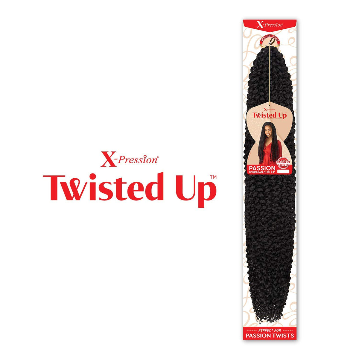 White Smoke MULTI PACK DEALS! Outre Crochet Braids X-Pression Twisted Up Passion Bohemian Curl 24" (5-PACK, 2)