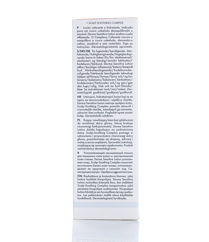 Gray Keune Care Derma Sensitive Lotion, Soothing & Calming Treatment for Dry Scalp, 2.5 Fl Oz