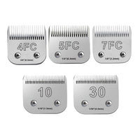 White Smoke 5Pack Dog Grooming Blades Compatible with Andis Dog Clippers,Dog Clipper Blades Compatible with Oster A5,Wahl km10 Dog Clippers for Animal Dog Cat Horse,Stainless-Steel Blade Sharp