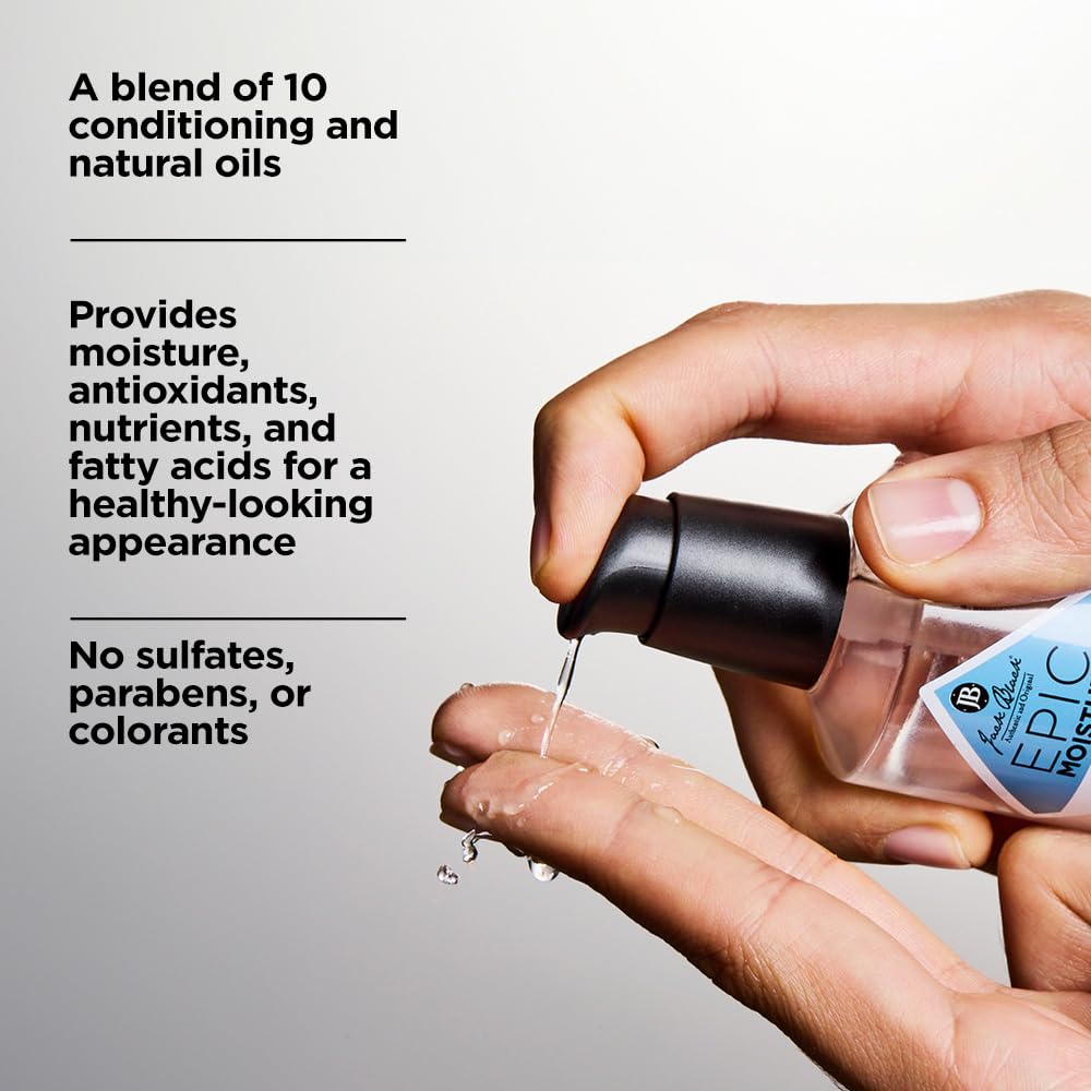 White Smoke Jack Black Epic Moisture Ultimate Multipurpose Nourishing Body Oil, 2 Fl Oz