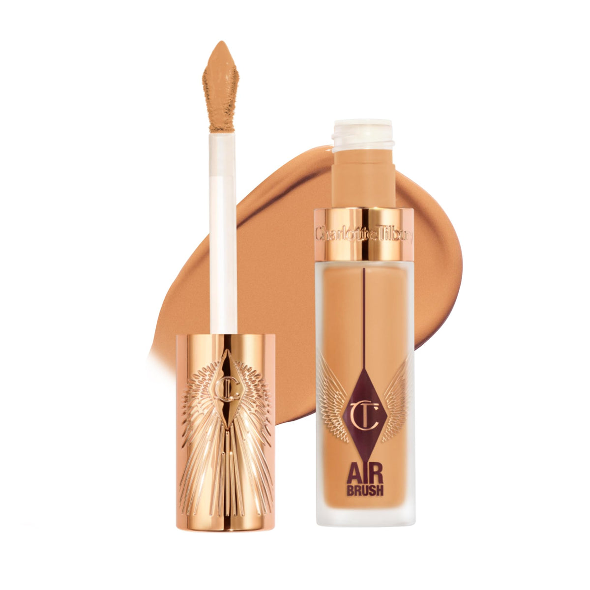 White Smoke Charlotte Tilbury AIRbrush Flawless Blur Concealer - Longwear Concealer for Dark Circles, Blemishes, Redness & More - Hydrating, Crease-Proof & Full Coverage with a Natural Matte Finish