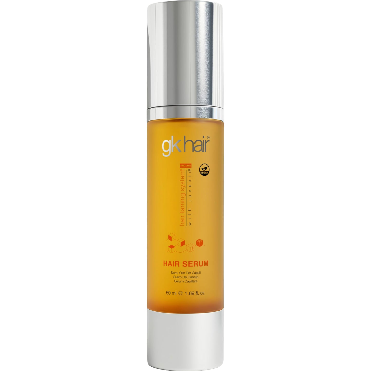 Lavender GK HAIR - Hair Oil Serum 1.69 Oz - Smooth Frizz Control & Shine Enhancement - Dry, Frizzy, Damaged & Dull Hair - Argan Oil Hair Serum with Plant Based Protein and Natural Silicones Lightweight Finish