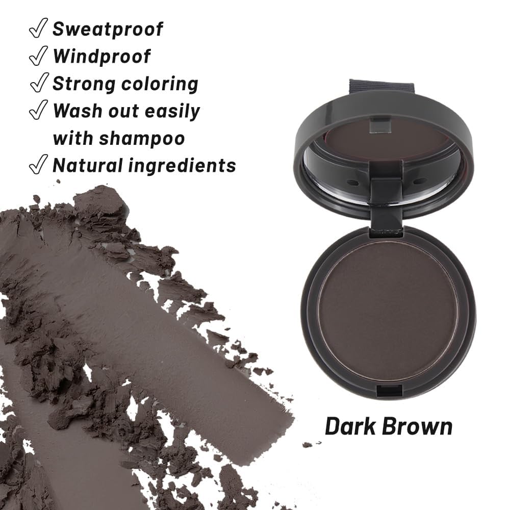 White Smoke SOVONCARE Hairline Powder - Root Touch Up & Gray Hair Concealer for Men and Women, Instantly Covers Thinning Hair and Bald Spots, Natural-Looking Coverage Dark Brown 0.35 oz