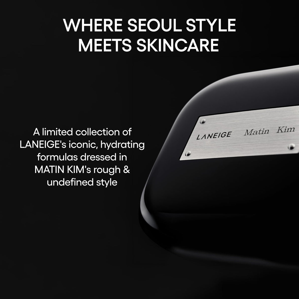 Black LANEIGE Matin Kim x Neo Blurring Powder: Korean Oil-Control Compact
