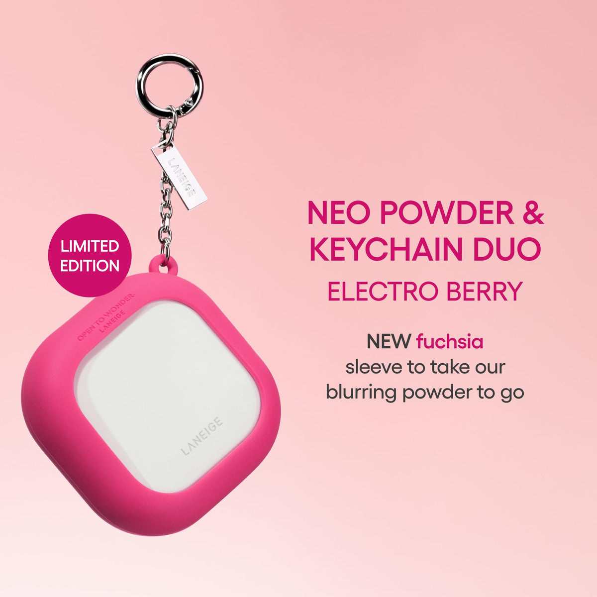 Pink LANEIGE Matin Kim x Neo Blurring Powder: Korean Oil-Control Compact
