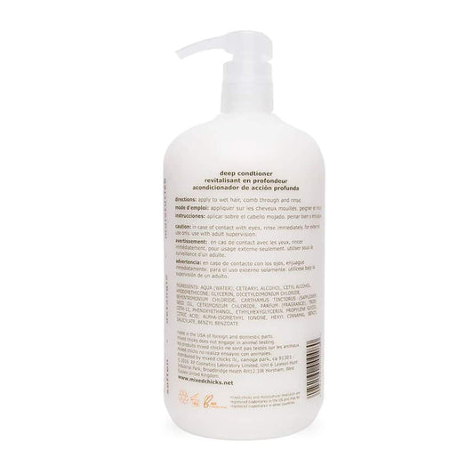 White Smoke Mixed Chicks Gentle Clarifying Shampoo Detangling Deep Conditioner, 33 fl. oz Each