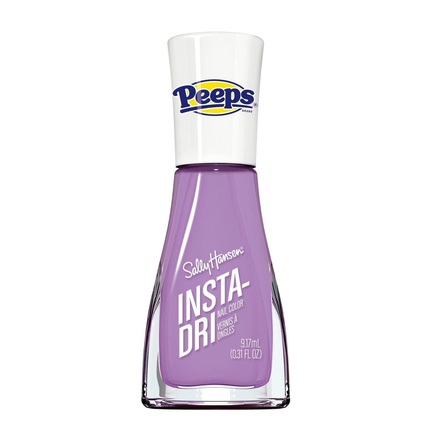 White Smoke Sally Hansen Insta Dri Fast Dry Nail Polish, PEEPS Lavender, 0.31 fl oz