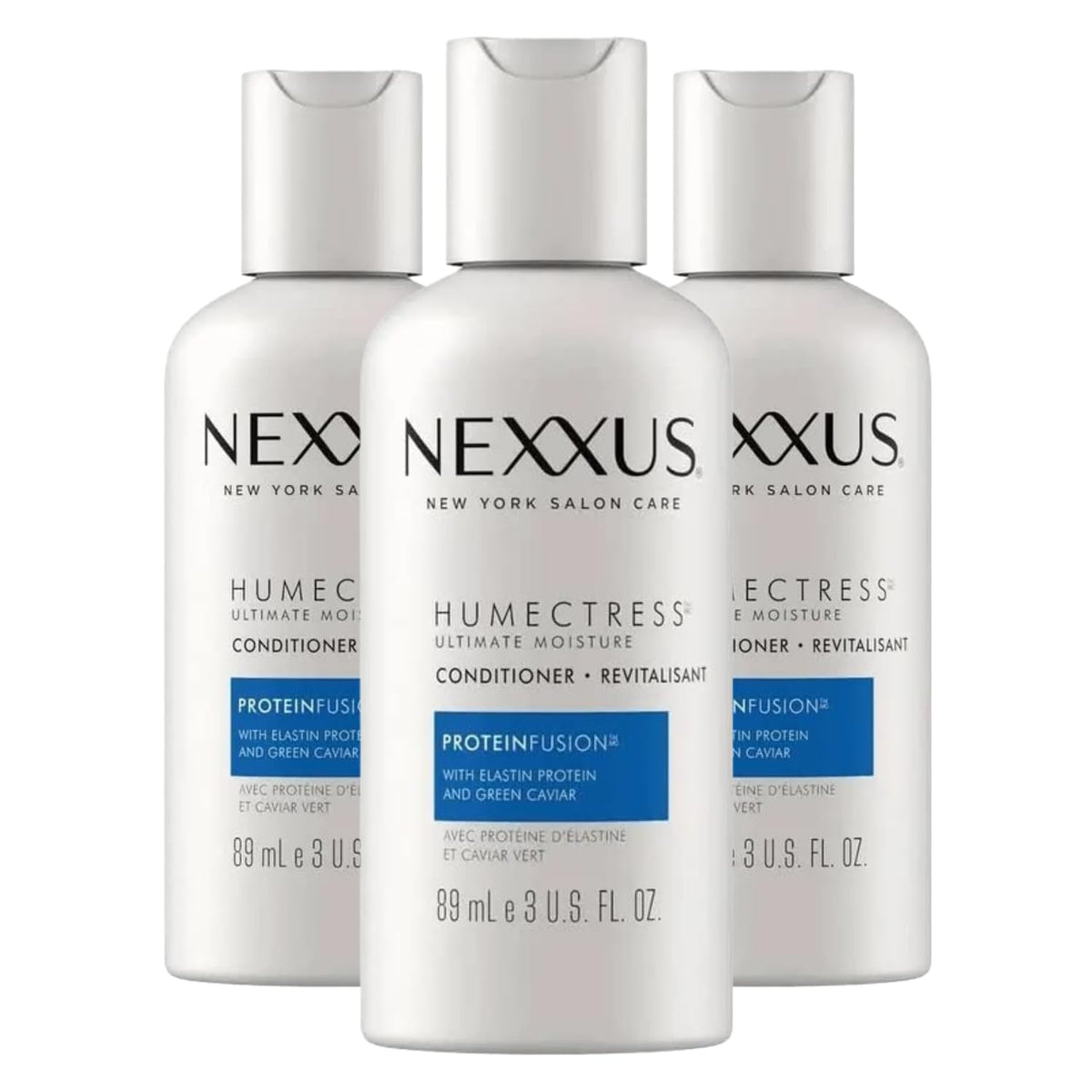 White Smoke Nexxus Humectress Replenishing System Conditioner 3 Travel size Pack of