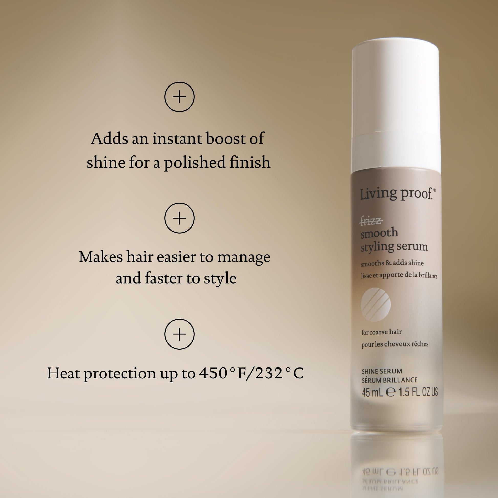 Light Gray Living proof No Frizz Smooth Styling Serum