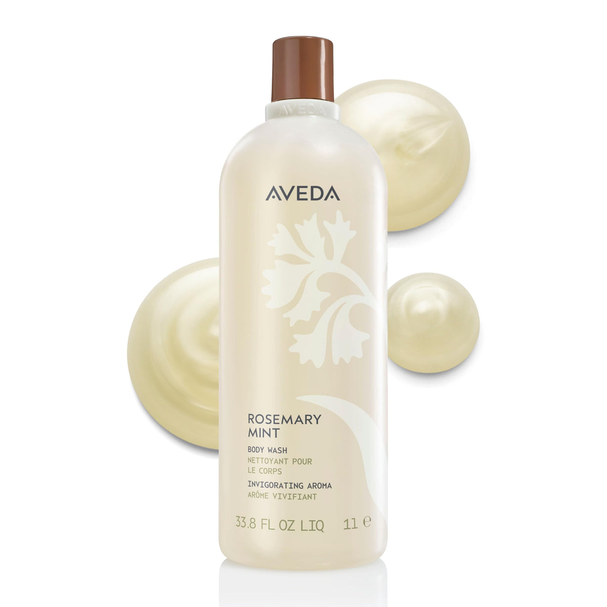 White Smoke AVEDA Rosemary Mint Hand & Body Wash | Liquid Hand Soap and Body Wash | with Invigorating Aroma of Certified Organic Peppermint & Rosemary, 8.5 Fl Oz