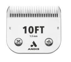 White Smoke Andis 560192 ceramicEDGE Detachable Blade Size 10FT – Carbon Steel Pet Clipper Blade, Fine Tooth, Professional Grooming Performance