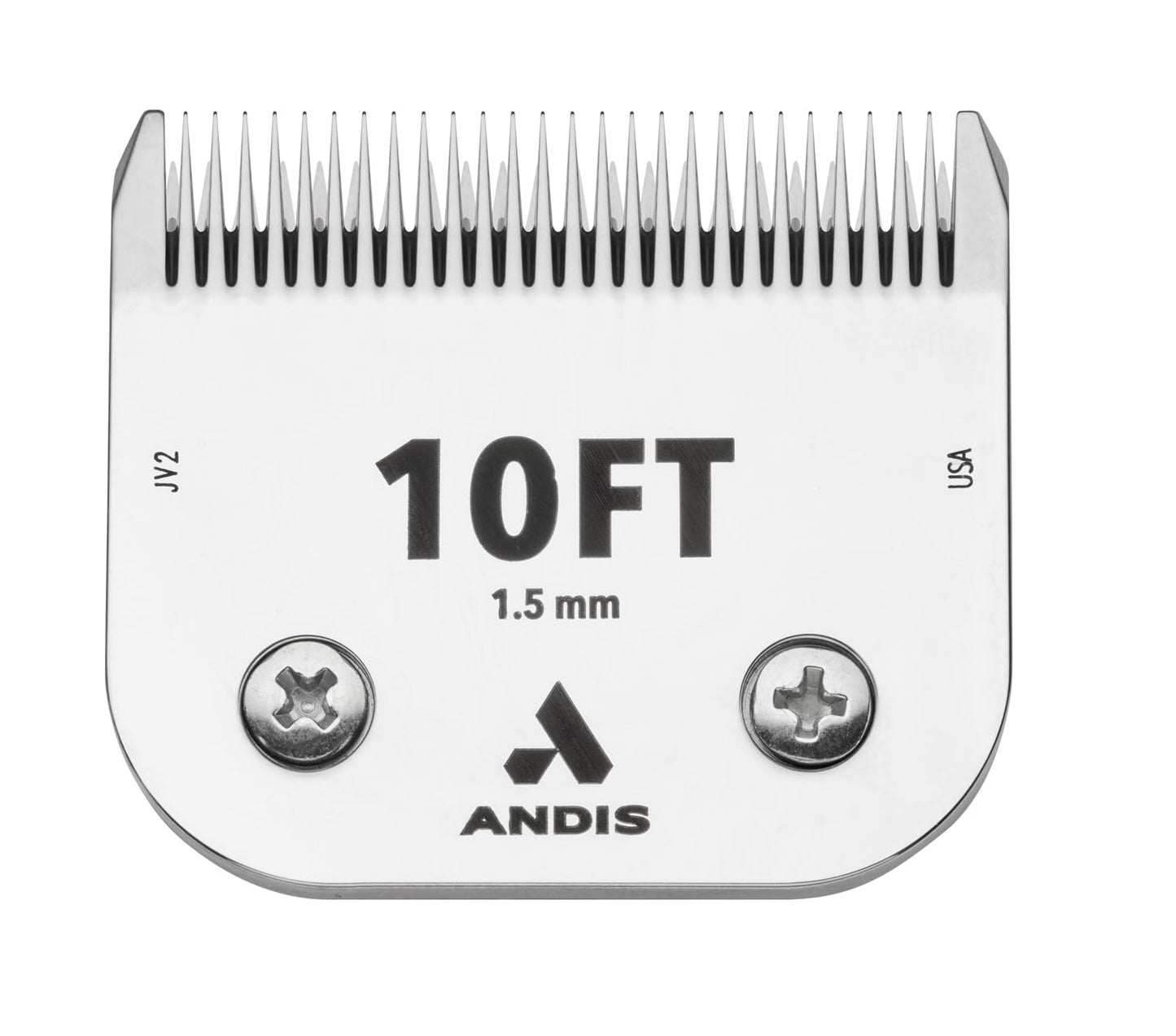 White Smoke Andis 560192 ceramicEDGE Detachable Blade Size 10FT – Carbon Steel Pet Clipper Blade, Fine Tooth, Professional Grooming Performance