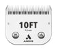 Andis 560192 ceramicEDGE Detachable Blade Size 10FT – Carbon Steel Pet Clipper Blade, Fine Tooth, Professional Grooming Performance