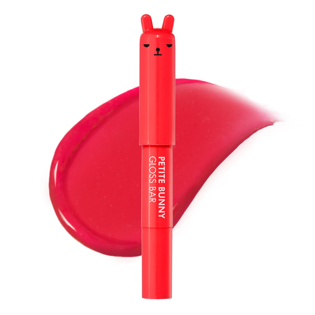 White Smoke TONYMOLY Petit Bunny Lip Gloss - Tinted Korean Lip Crayon, Juicy Cherry