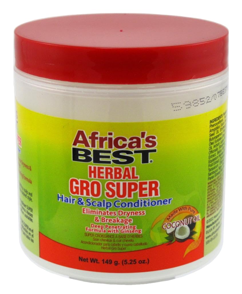 White Smoke Africas Best Gro Herbal Super 5.25 Ounce Jar (155ml) (Pack of 6)
