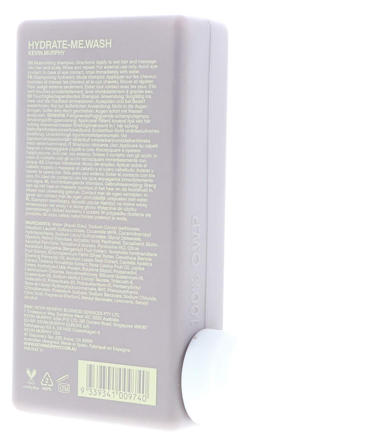 Gray Kevin Murphy Hydrate Me Wash Kakadu Plum Infused Moisture Delivery Shampoo