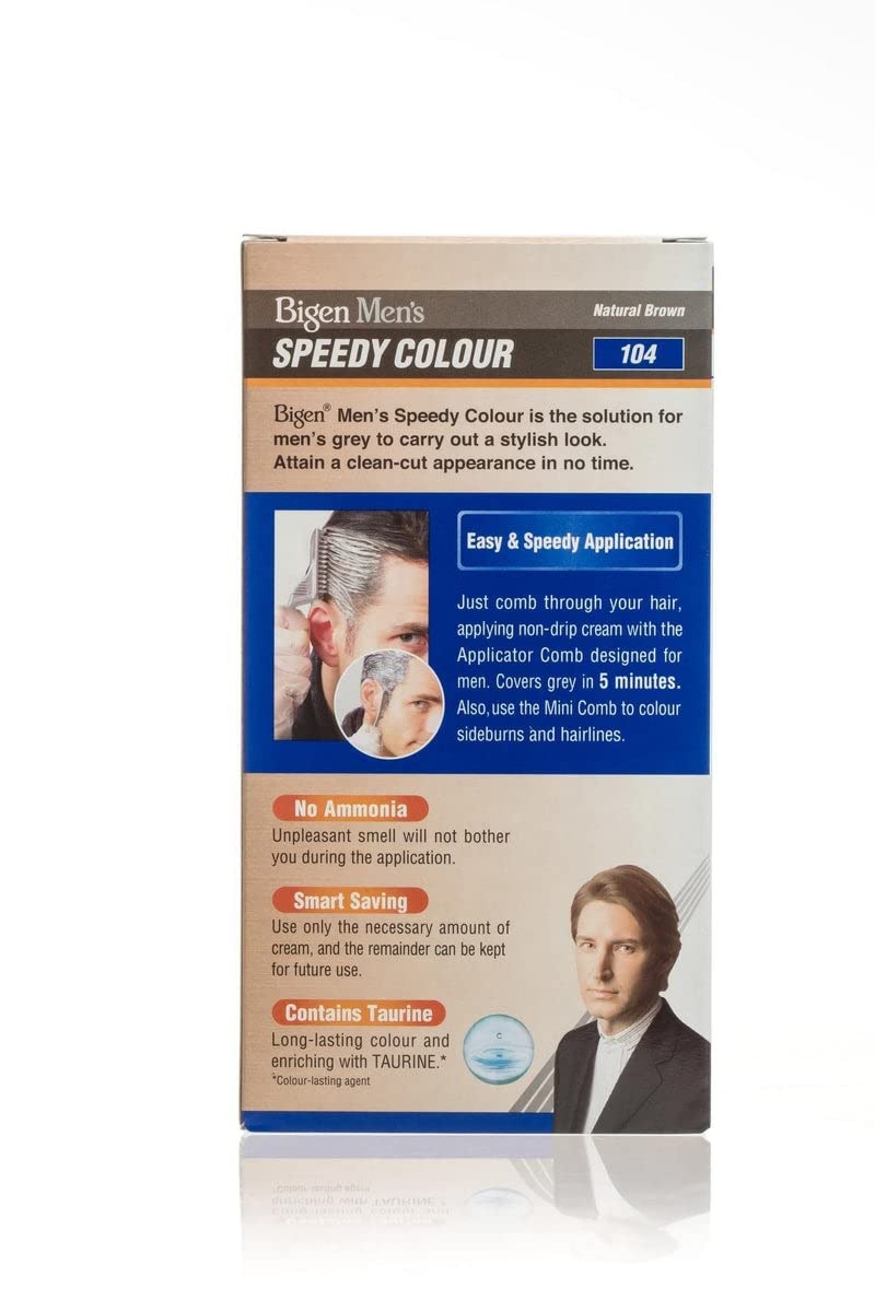 Gray Bigens Bigen Men's Speedy Colour (Natural Brown) 104 Brown