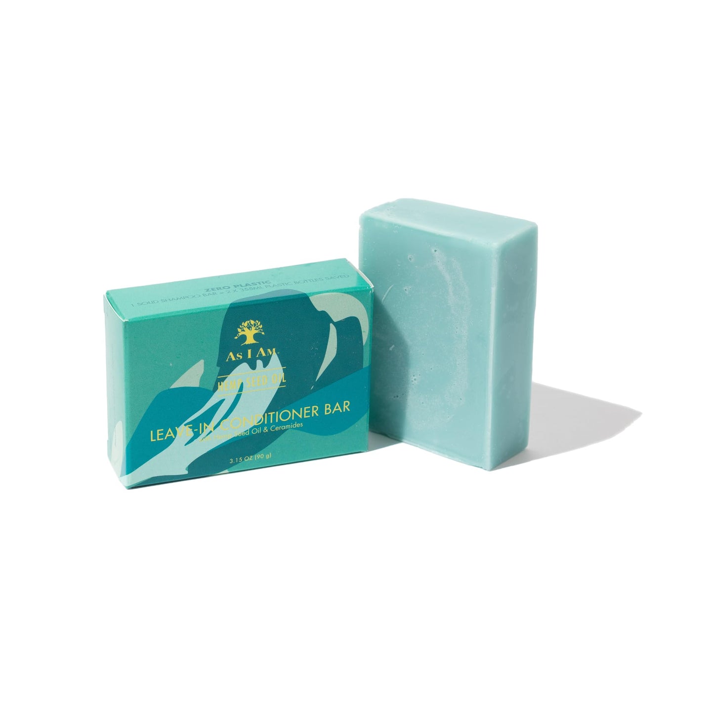 White Smoke As I Am Hemp Seed Oil Conditioner Bar - ounce with Calendula Betaine &